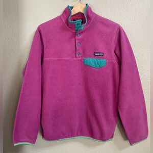 Patagonia Purple Snap‎ T Synchilla Fleece Pullover Small